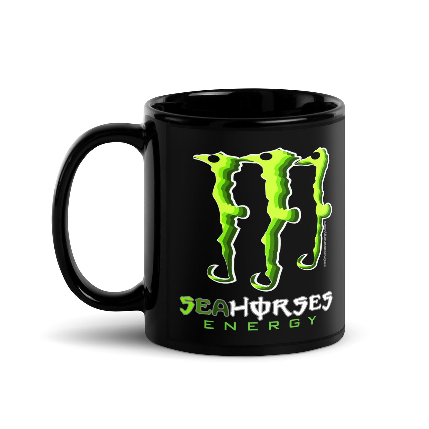 SE Black Glossy Mug