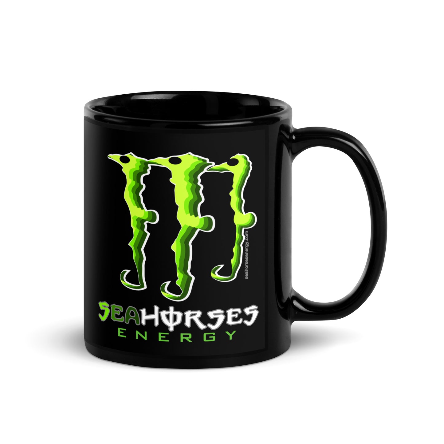 SE Black Glossy Mug