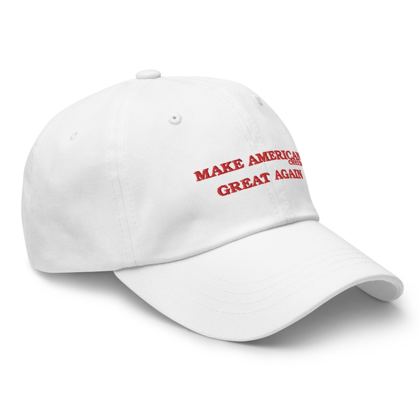 Real-MAGA white baseball cap