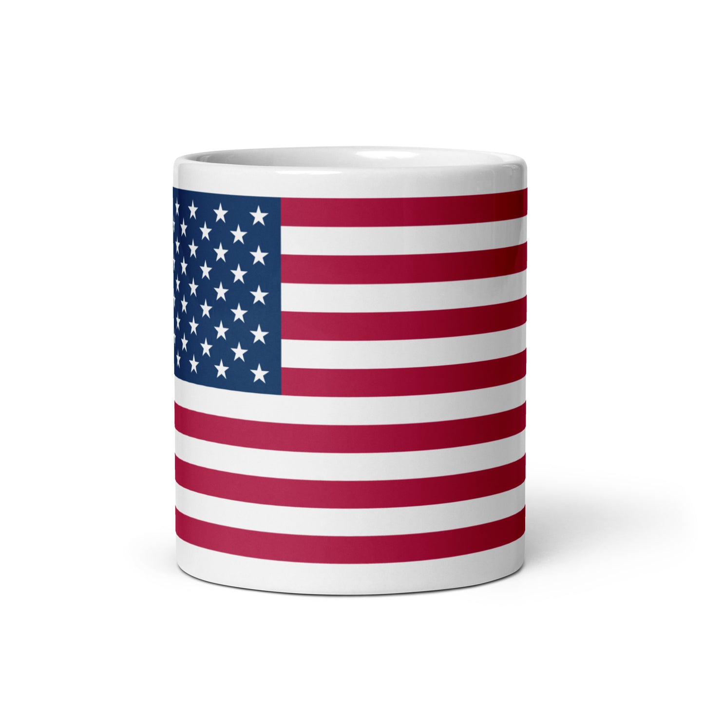 White glossy mug