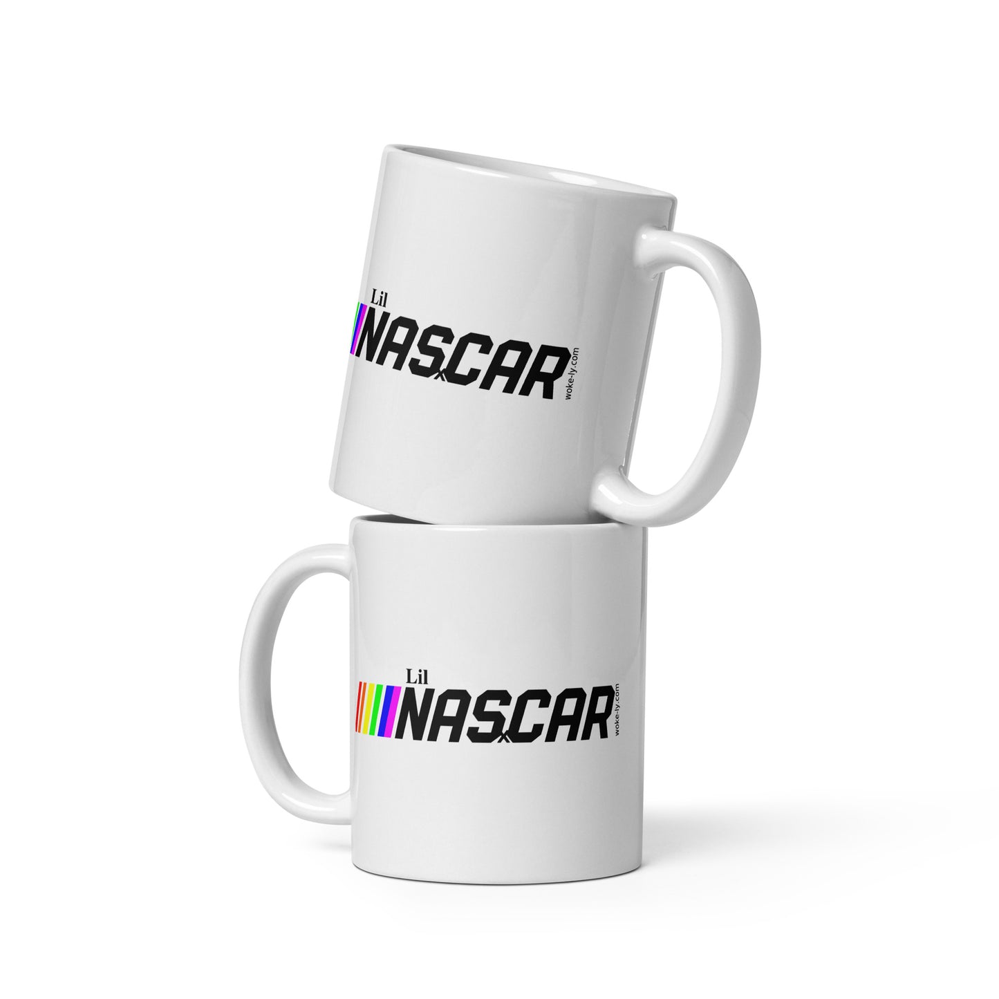 White glossy mug