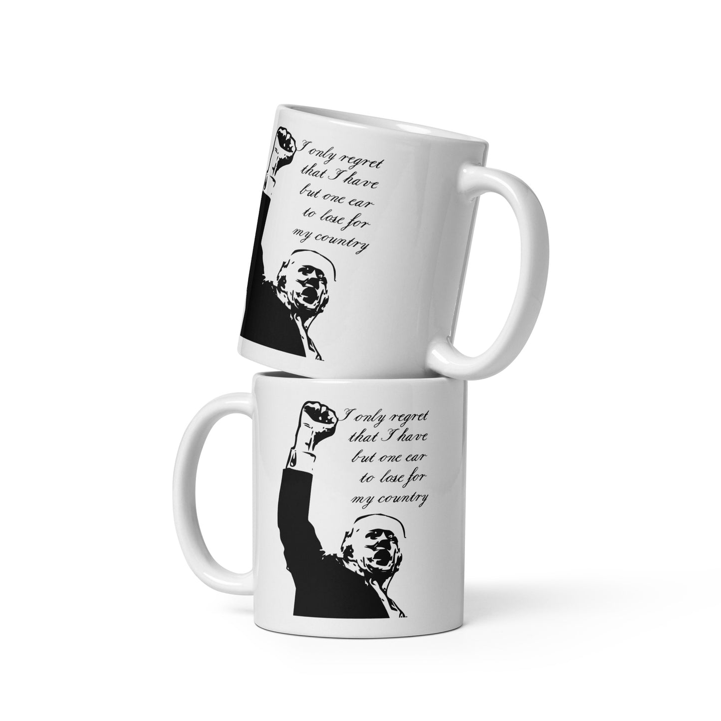 Trump White glossy mug