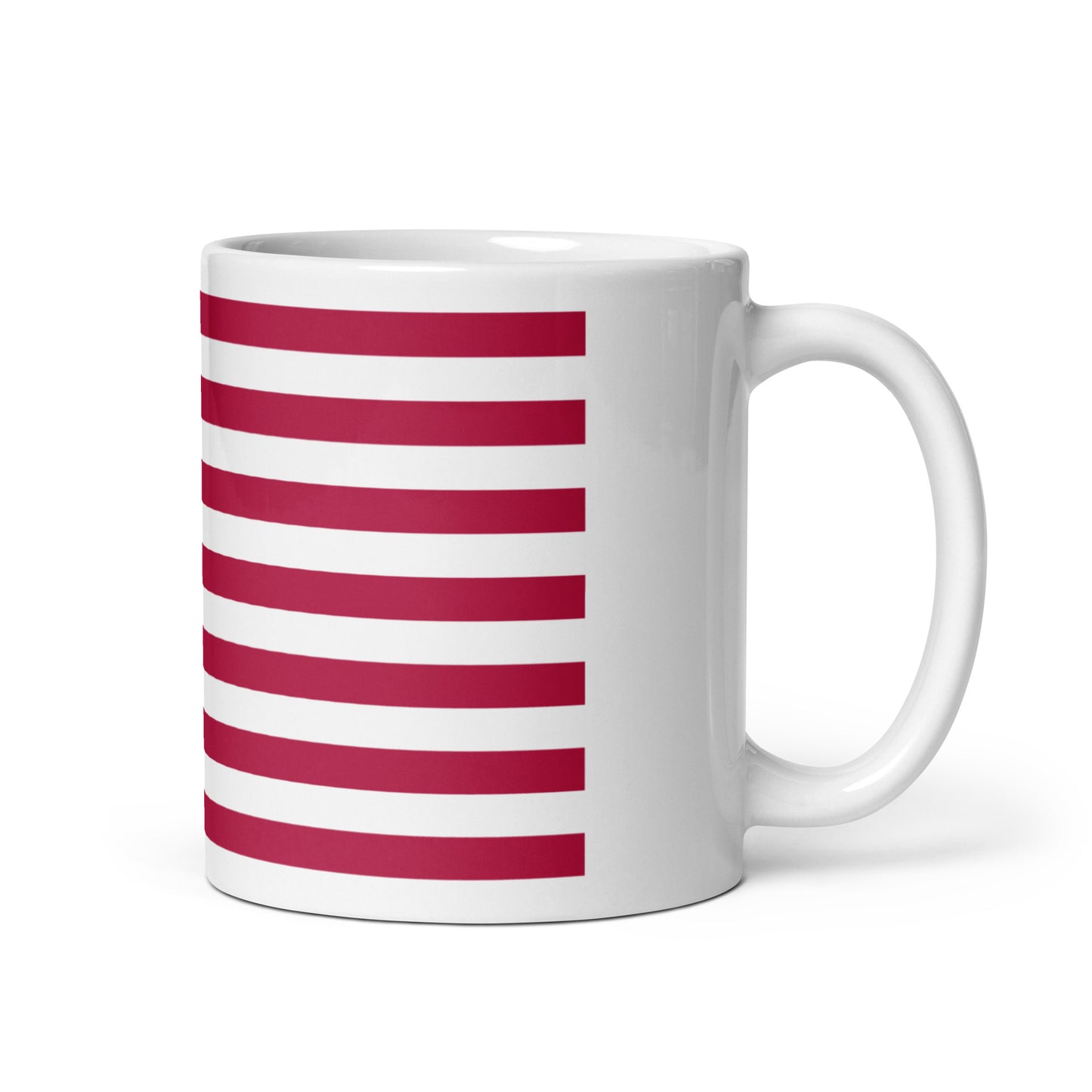 White glossy mug