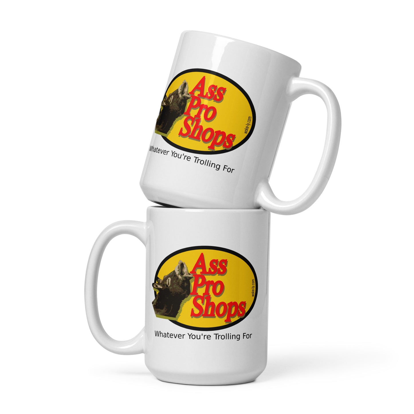 White glossy mug