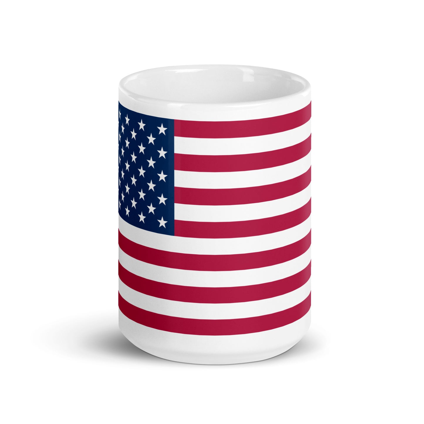 White glossy mug
