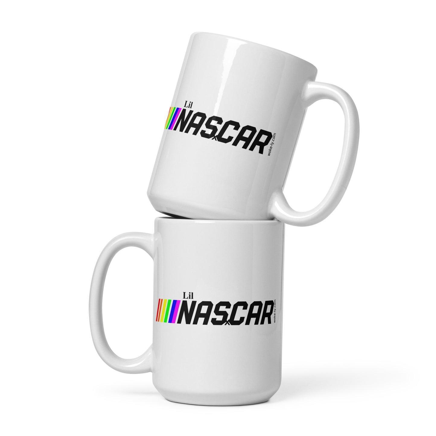 White glossy mug