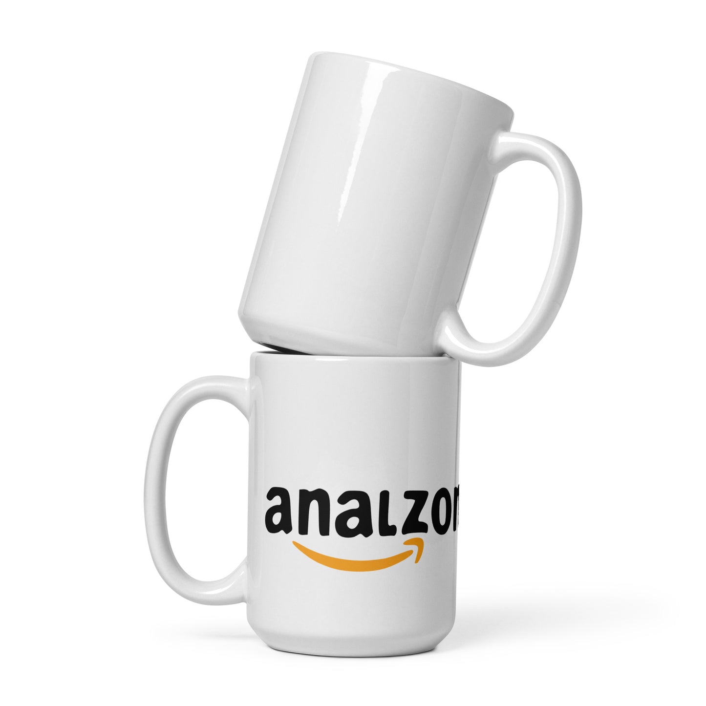 White glossy mug