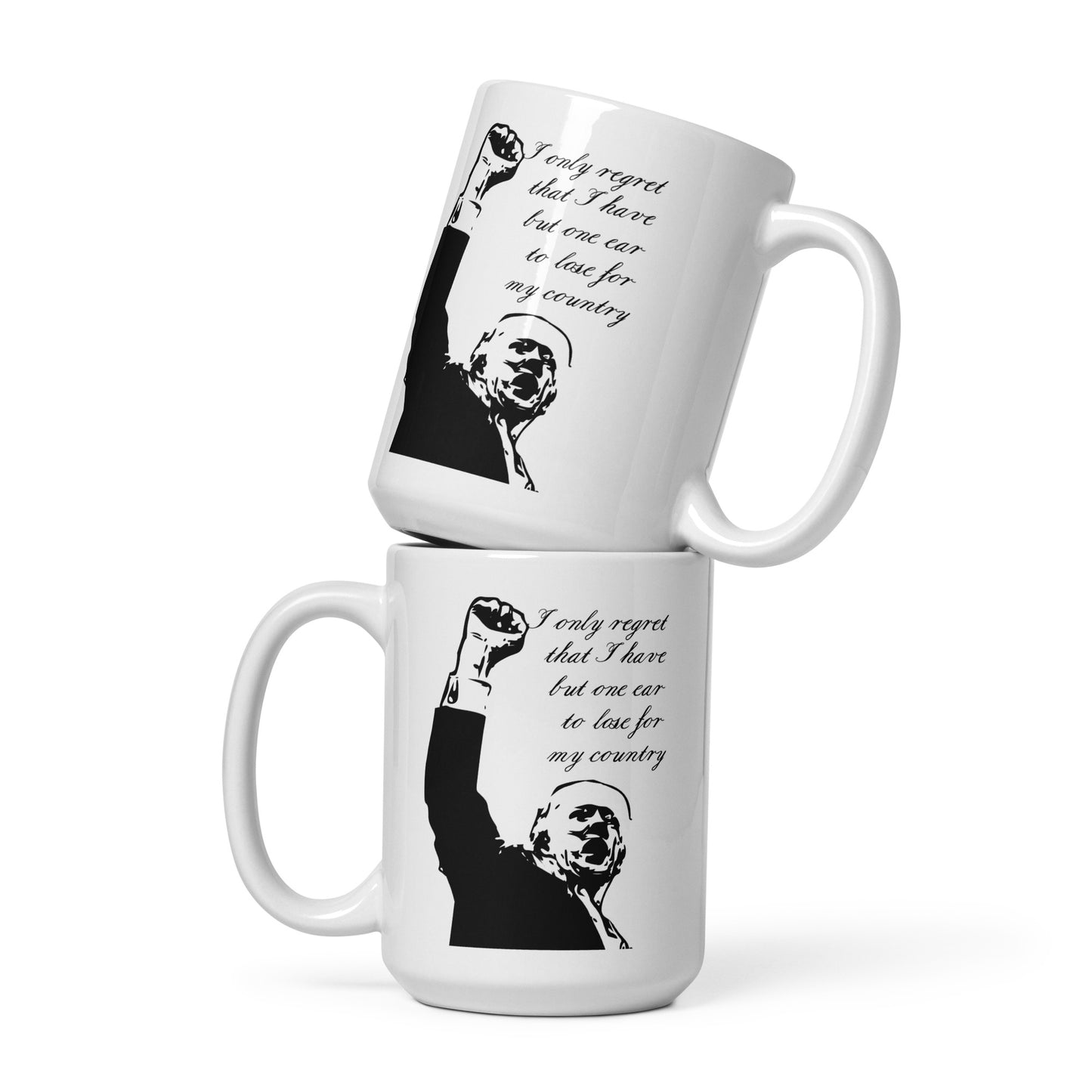 Trump White glossy mug
