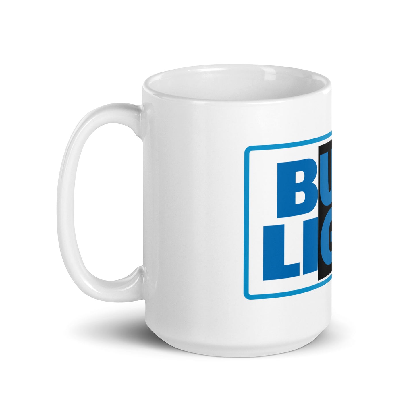 White glossy mug