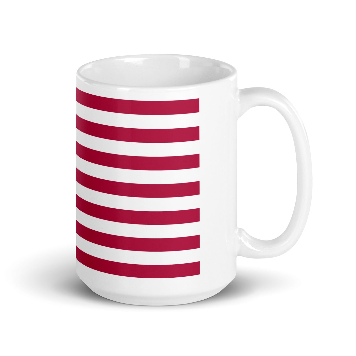 White glossy mug