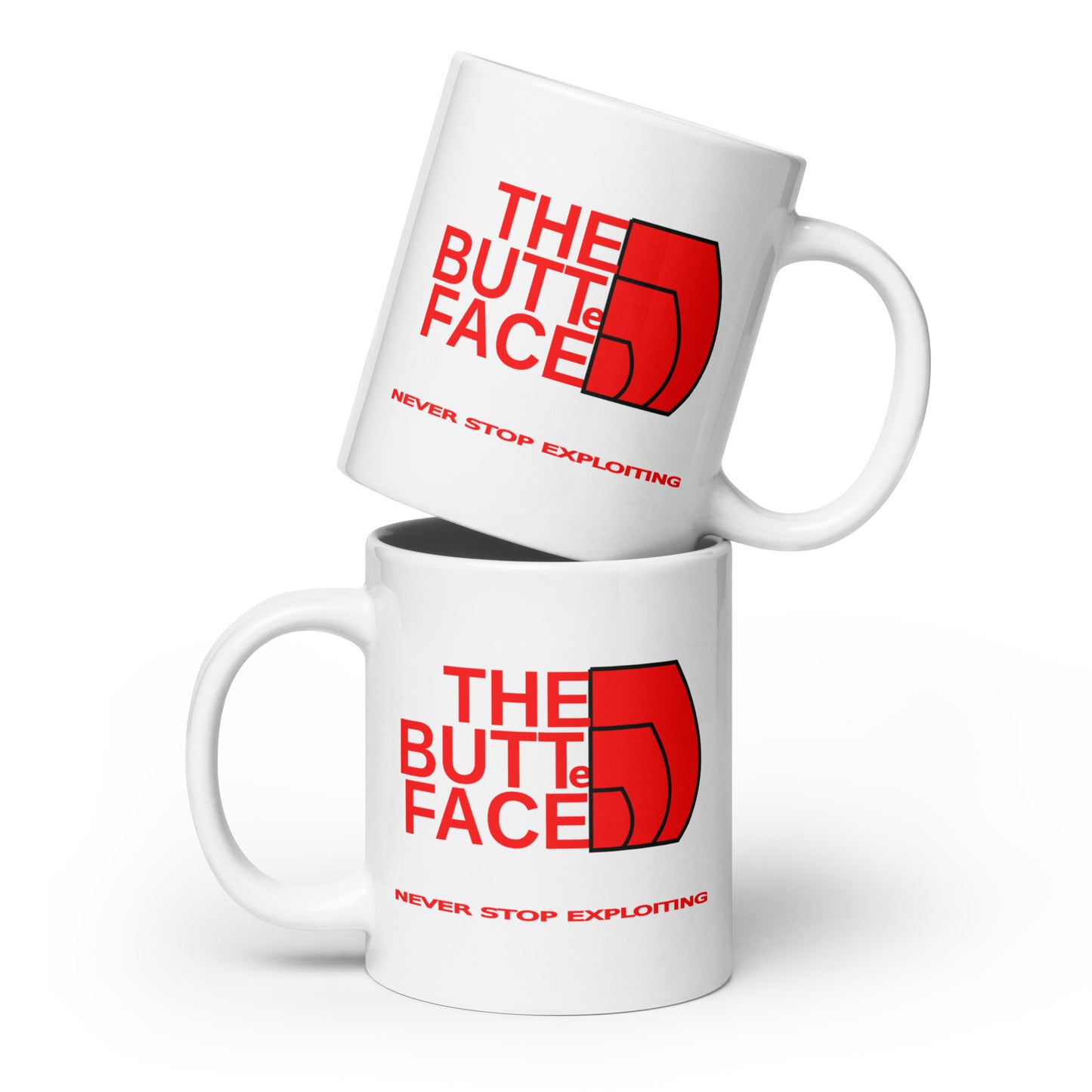 White glossy mug