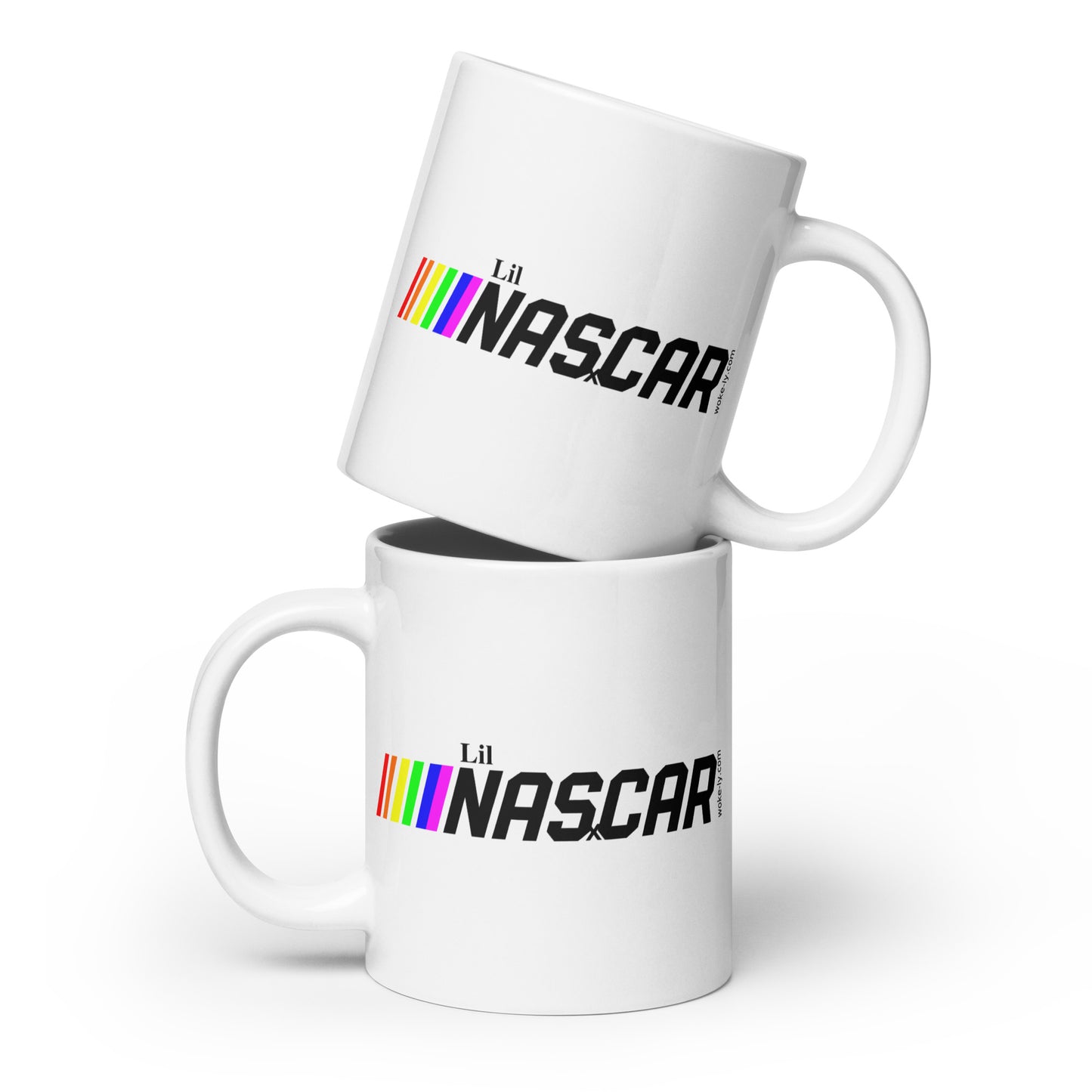 White glossy mug