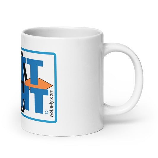 White glossy mug